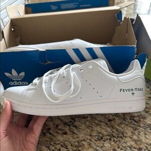 Adidas White Stan Smith Sneakers - never been worn in size 8.5